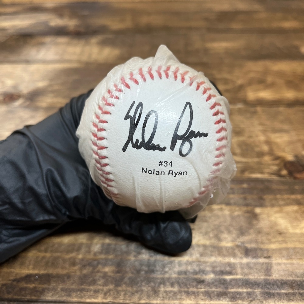 Nolan Ryan #34 Career Stats Autograph Signature Commemorative MLB Baseball